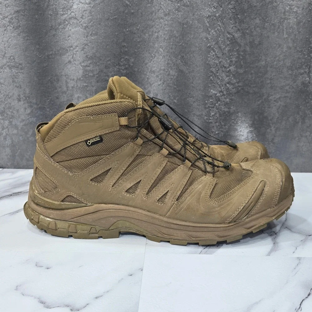 Salomon XA Forces Mid GTX Gore-Tex Tactical Boots Mens 15 Coyote Brown 401382